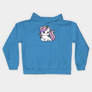 Unicorn Kitty Cat Kids Hoodie